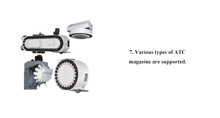 ATD980MEa supported ATC magazines: linear, umbrella and disc types